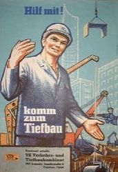 Der Bauarbeiter in der DDR